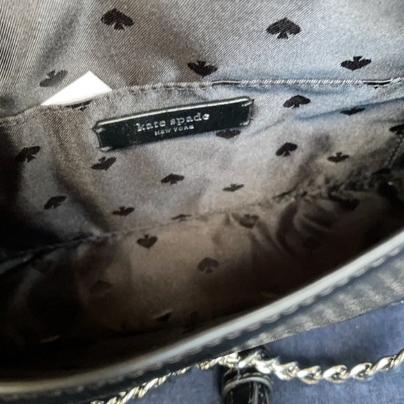 Kate Spade Cameron Convertible Crossbody Black with Multi-Colored Dots - Picture 10 of 16